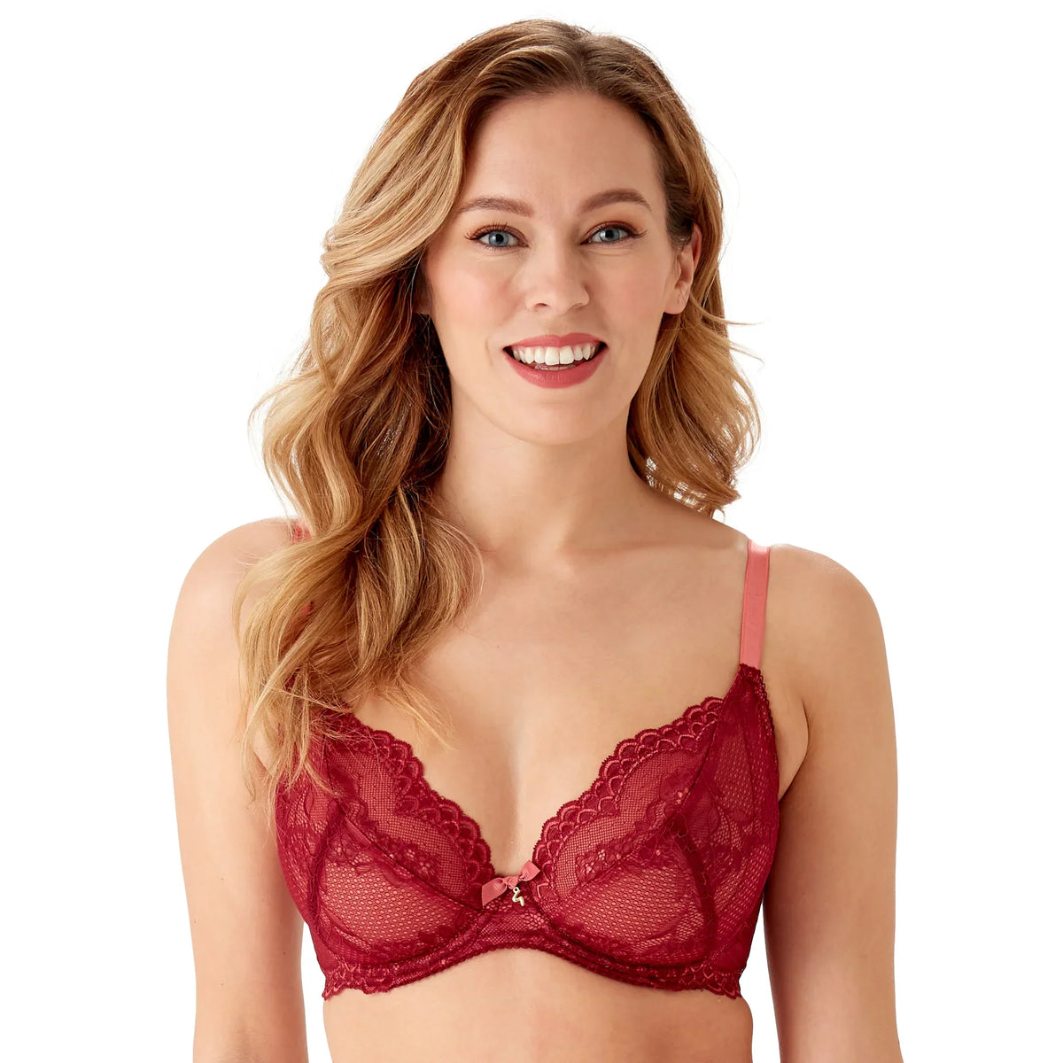 Gossard Superboost Lace Raspberry Sorbet Plunge Bra-0
