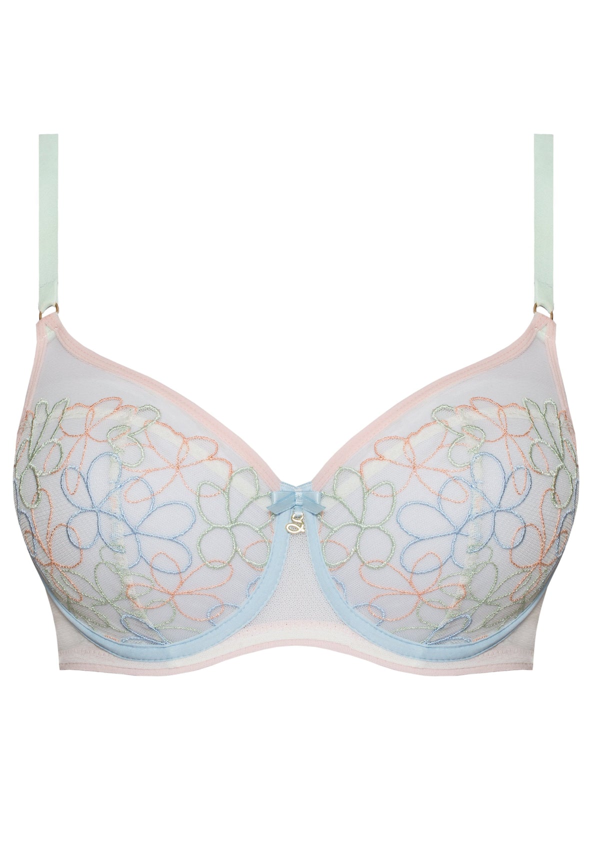 Samanta Fiorella Pastel Mesh Balconette Bra