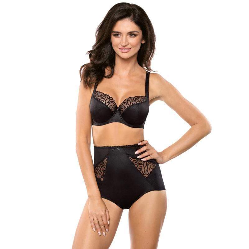 Gorteks Onyx Sheer Embroidery Plus Size Bra-3