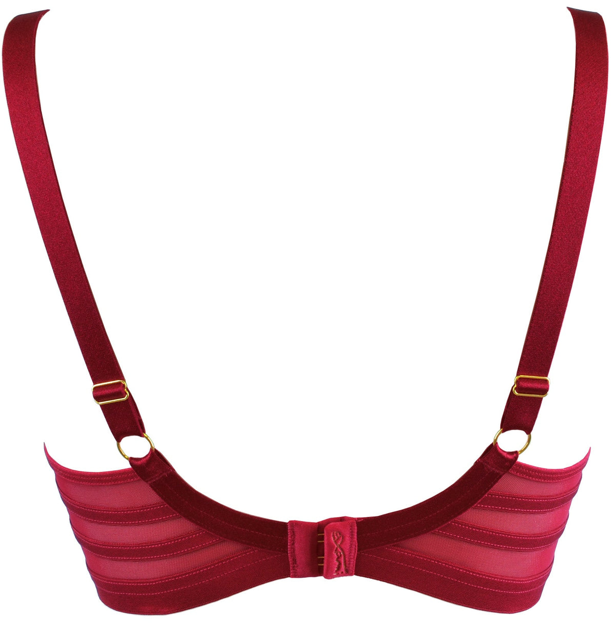 Axami Linea Burgundy Soft Sheer Mesh Balconette Bra
