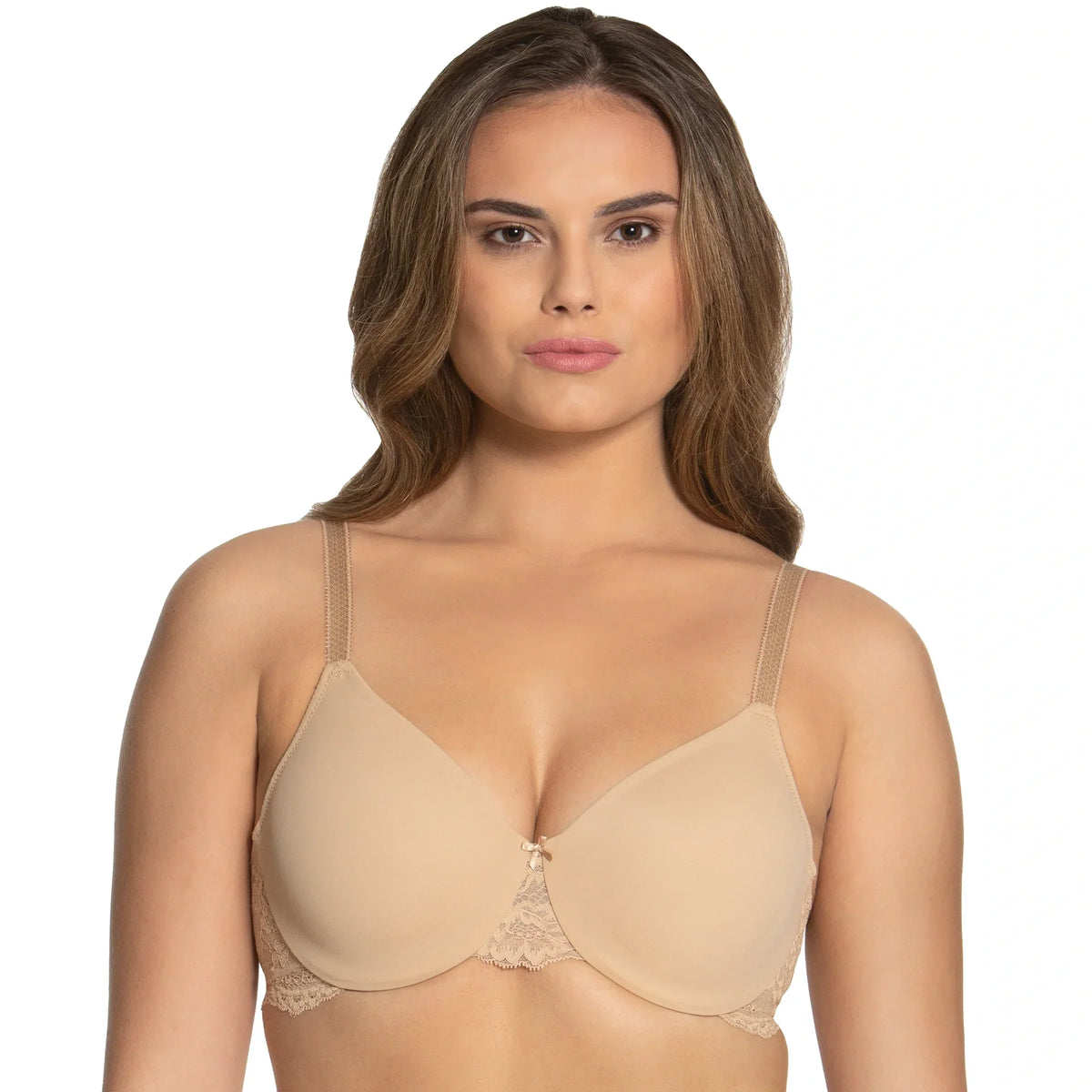 Dominique Lena Nude Everyday Hidden Underwire Seamless Lace Minimizer