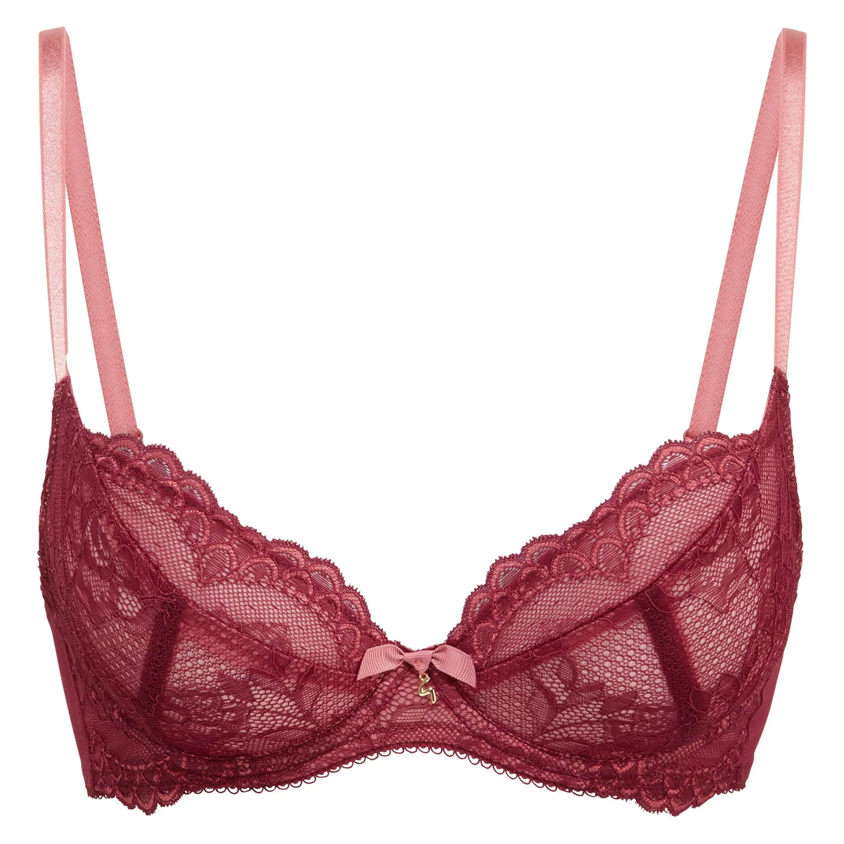 Gossard Superboost Lace Raspberry Sorbet Plunge Bra-2