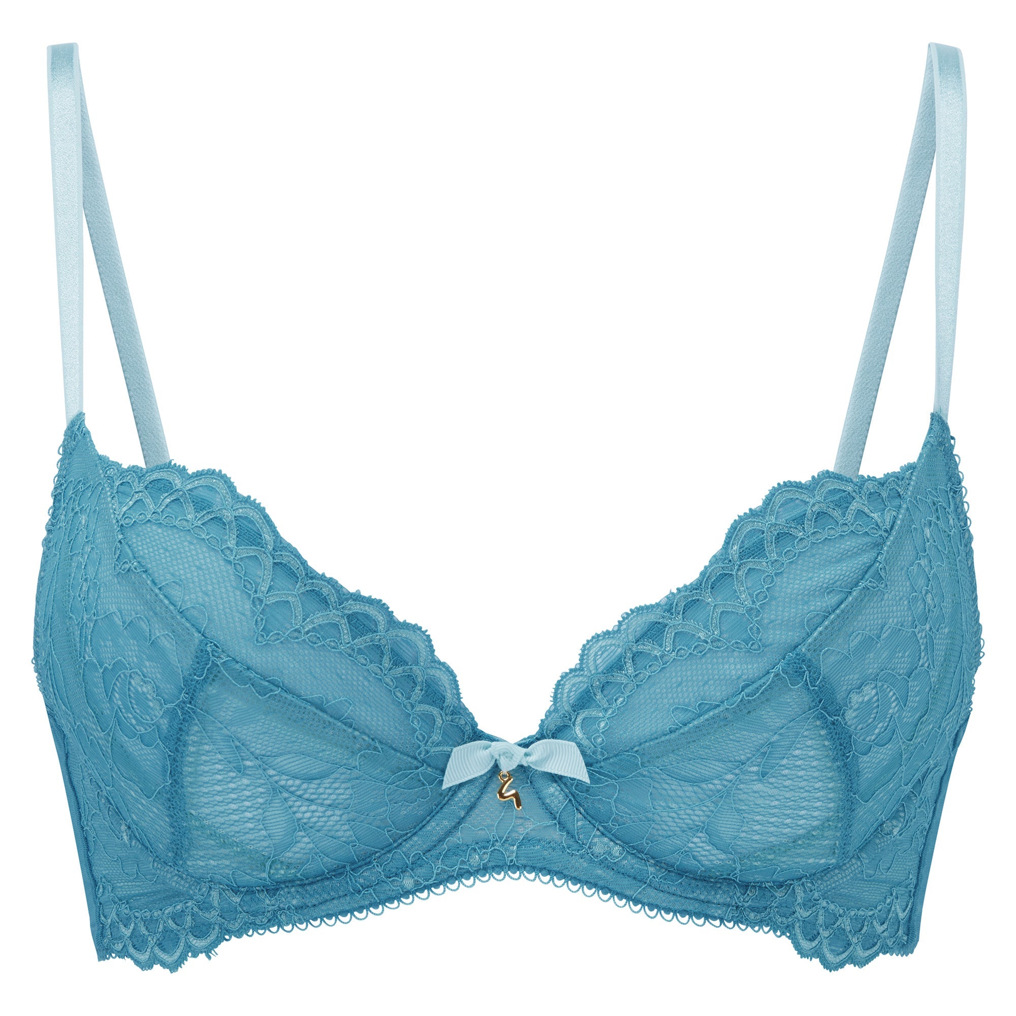 Gossard Superboost Lace Ocean Blue Plunge Bra