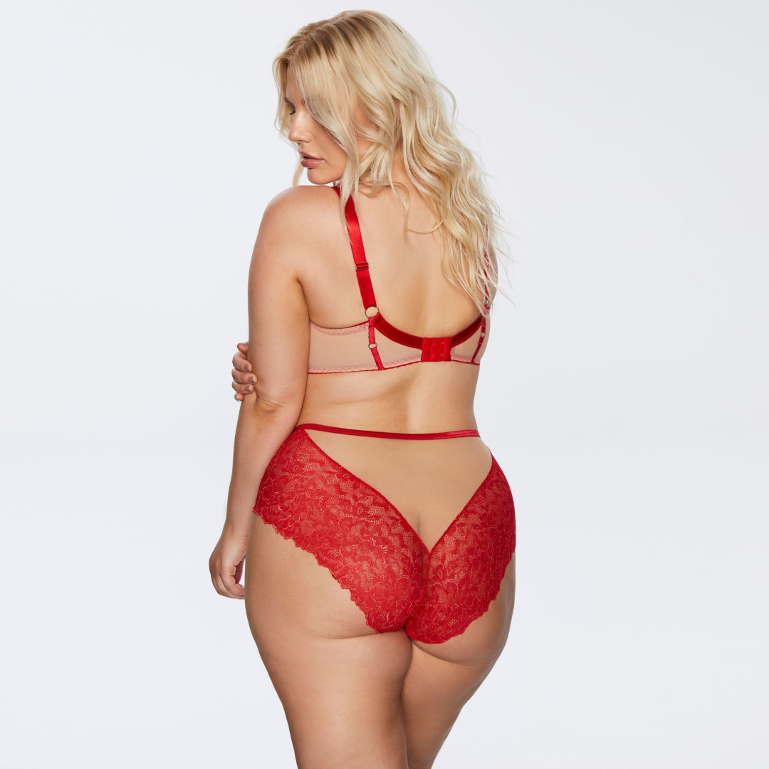 Kinga Mind Love Sheer Mesh Full Busted Lace Bra