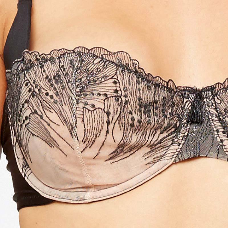 Sexy Double Mesh Balconette Bra Montelle Gatsby