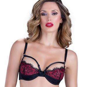 SEXY EYELASH STRAPPY LACE BRA OH LA LA CHERI